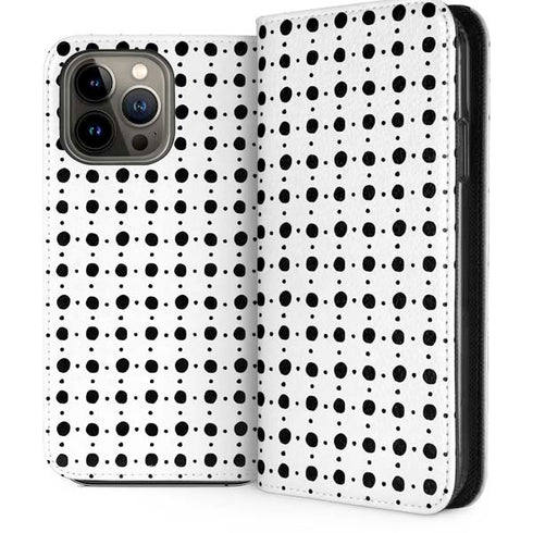 Grid Dot Polka Dot iPhone 13 Pro Max Folio Case