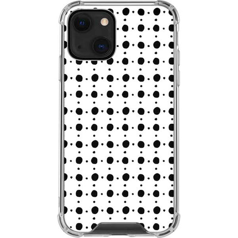 Grid Dot Polka Dot iPhone 14 Clear Case