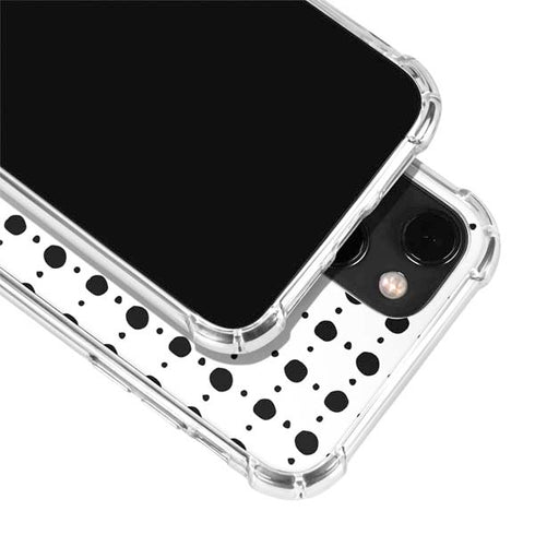 Grid Dot Polka Dot iPhone 14 Plus Clear Case