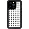 Grid Dot Polka Dot iPhone 14 Pro Waterproof Case