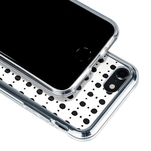 Grid Dot Polka Dot iPhone SE (2nd & 3rd Gen) Clear Case