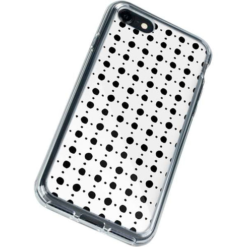 Grid Dot Polka Dot iPhone SE (2nd & 3rd Gen) Clear Case