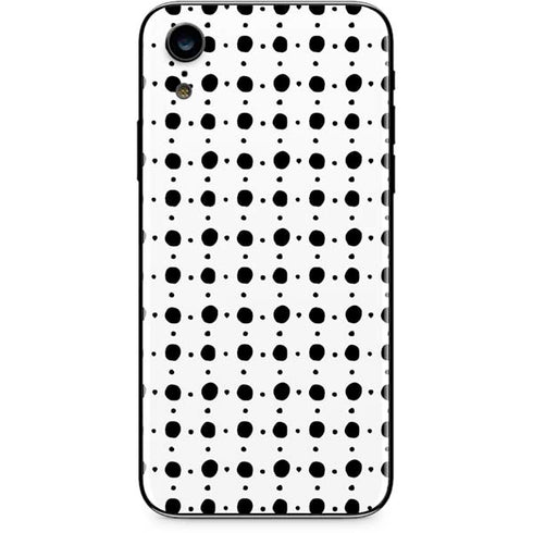 Grid Dot Polka Dot iPhone XR Skin