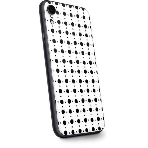 Grid Dot Polka Dot iPhone XR Skin