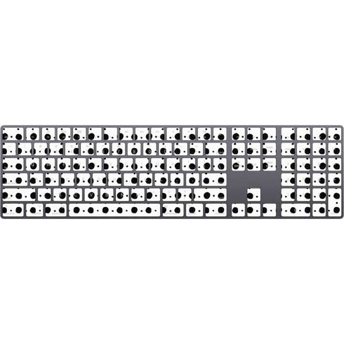 Grid Dot Polka Dot Magic Keyboard with Numeric Keypad Skin