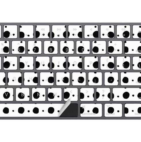 Grid Dot Polka Dot Magic Keyboard with Numeric Keypad Skin