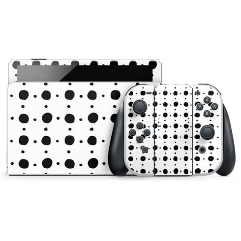 Grid Dot Polka Dot Nintendo Switch OLED (2021) Skin