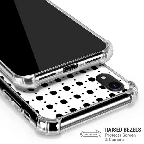 Grid Dot iPhone XR Clear Case