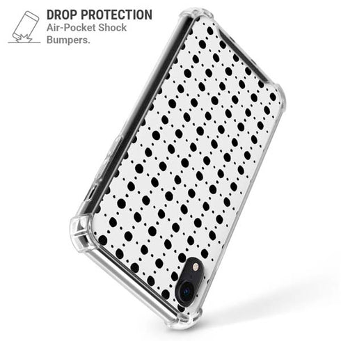 Grid Dot iPhone XR Clear Case
