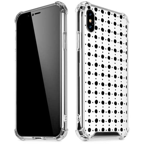 Grid Dot iPhone XS Max Clear Case