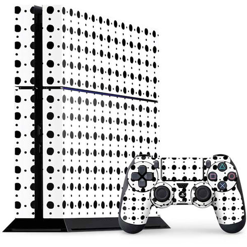 Grid Dot Polka Dot PS4 Console and Controller Bundle Skin