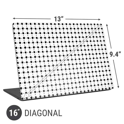 Grid Dot Polka Dot Universal Laptop 16in (13 x 9.4in) Skin