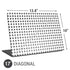 Grid Dot Polka Dot Universal Laptop 17in (13.8 x 10in) Skin