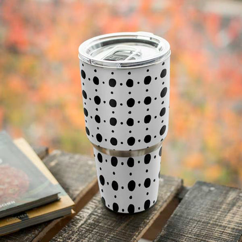 Grid Dot Polka Dot Yeti 30oz Rambler Tumbler Skin