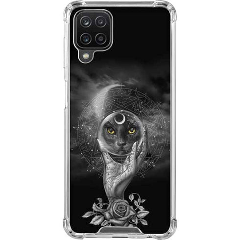Alchemy Grimalkins Glass Galaxy A12 Clear Case