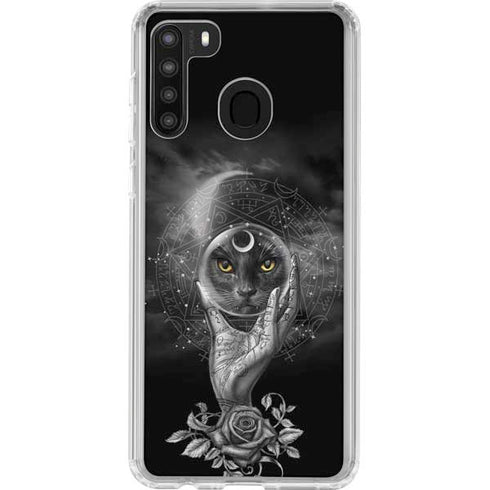 Alchemy Grimalkins Glass Galaxy A21 Clear Case