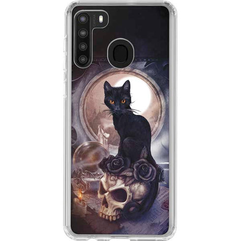 Alchemy Grimelkins Ghost Galaxy A21 Clear Case
