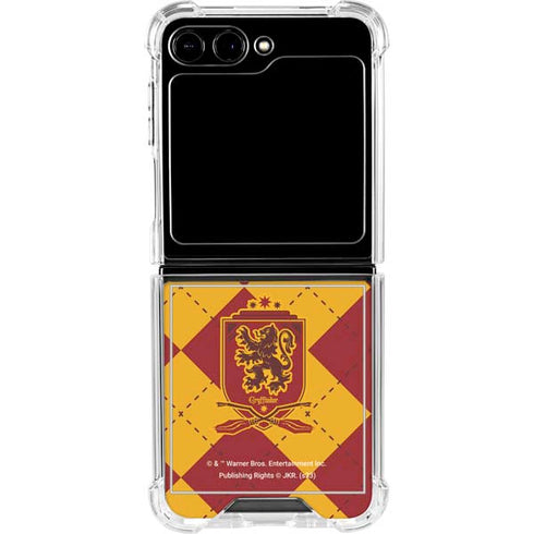 Wizarding Worlds Harry Potter Gryffindor Huse Crest Galaxy Z Flip5 5G Clear Case
