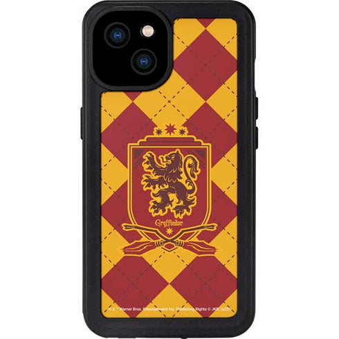 Wizarding Worlds Harry Potter Gryffindor Huse Crest iPhone 15 Plus Waterproof Case