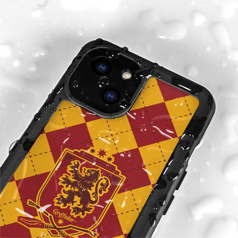 Wizarding Worlds Harry Potter Gryffindor Huse Crest iPhone 15 Plus Waterproof Case