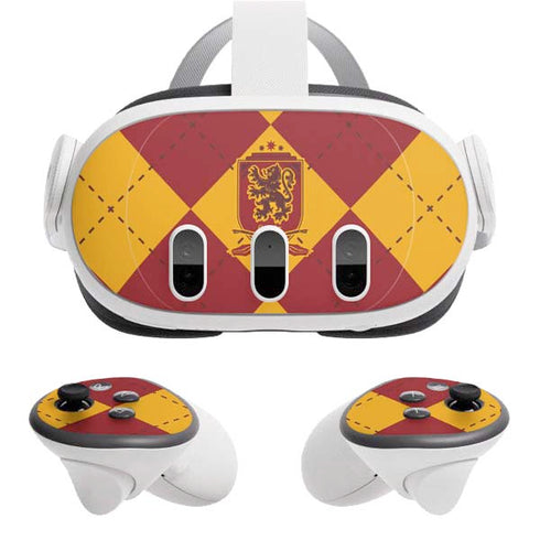Wizarding Worlds Harry Potter Gryffindor Huse Crest Meta Quest 3 Skin