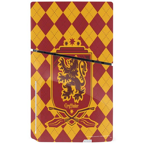 Wizarding Worlds Harry Potter Gryffindor Huse Crest PS5 Slim Disk Bundle Skin