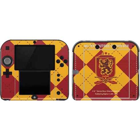 Wizarding Worlds Harry Potter Gryffindor Huse Crest Nintendo 2DS Skin