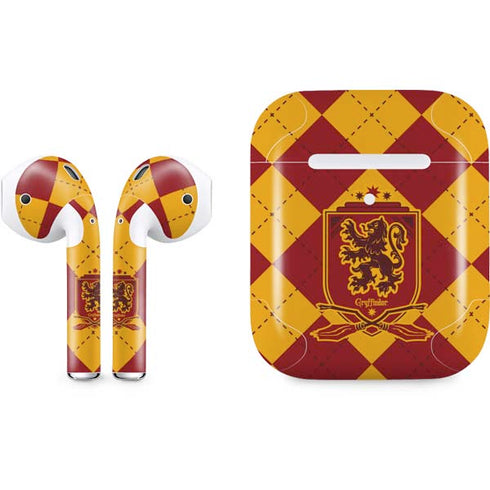 Wizarding Worlds Harry Potter Gryffindor Huse Crest Apple AirPods 2 Skin