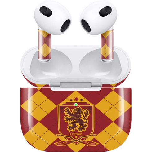 Wizarding Worlds Harry Potter Gryffindor Huse Crest Apple AirPods (3rd Gen 2021) Skin