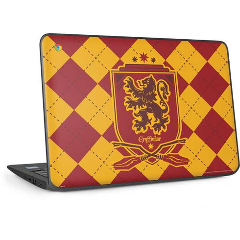 Wizarding Worlds Harry Potter Gryffindor Huse Crest HP Chromebook Skin