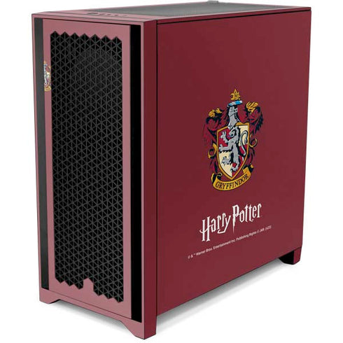 Wizarding World Harry Potter Gryffindor House Crest Corsair 4000D Tempered Glass Mid-Tower ATX Case Skin