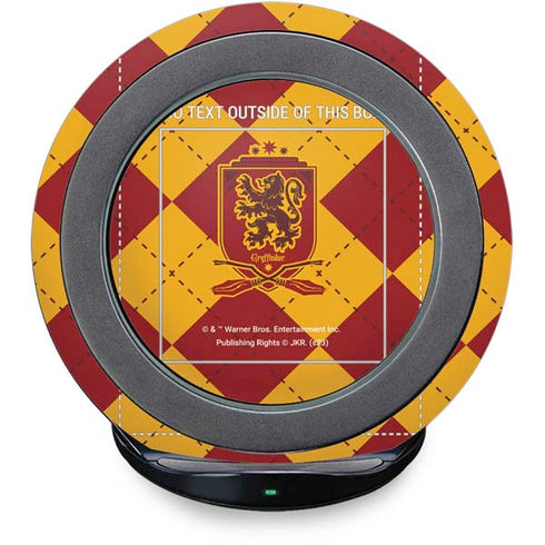 Wizarding Worlds Harry Potter Gryffindor Huse Crest Fast Charge Wireless Charging Stand Skin
