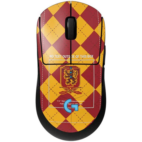 Wizarding Worlds Harry Potter Gryffindor Huse Crest G Pro Wireless Gaming Mouse Skin