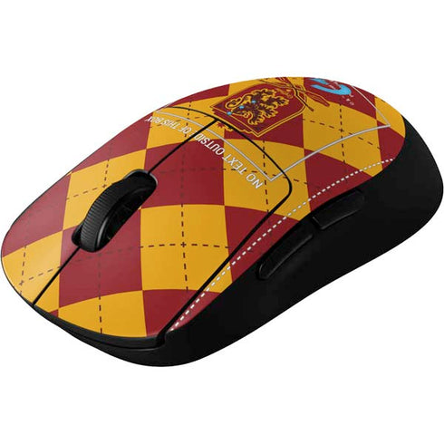 Wizarding Worlds Harry Potter Gryffindor Huse Crest G Pro Wireless Gaming Mouse Skin