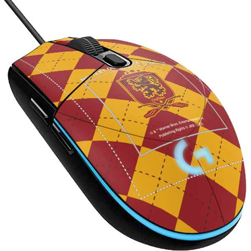 Wizarding Worlds Harry Potter Gryffindor Huse Crest G203 Prodigy RGB Wired Gaming Mouse Skin