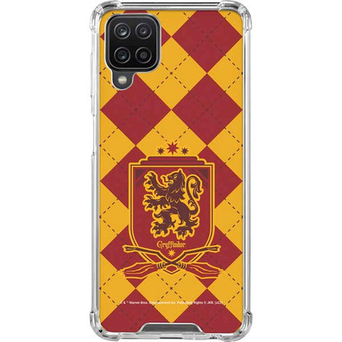 Wizarding Worlds Harry Potter Gryffindor Huse Crest Galaxy A12 Clear Case