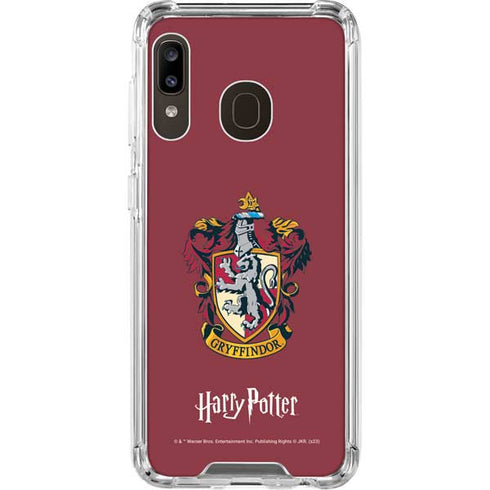 Wizarding World Harry Potter Gryffindor House Crest Galaxy A30 Clear Case
