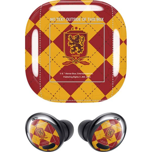 Wizarding Worlds Harry Potter Gryffindor Huse Crest Galaxy Buds Pro Skin