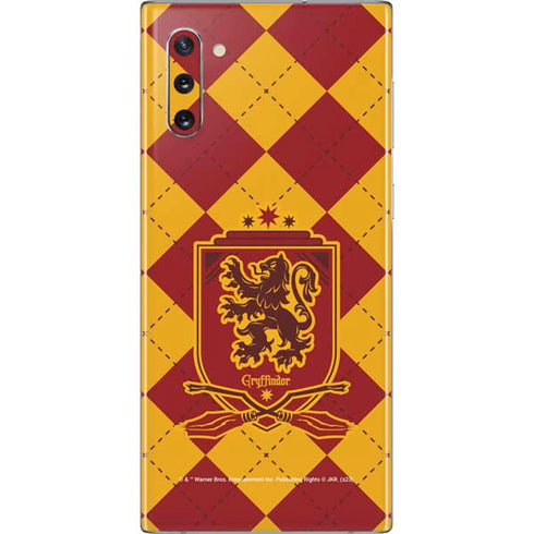 Wizarding Worlds Harry Potter Gryffindor Huse Crest Galaxy Note 10 Skin