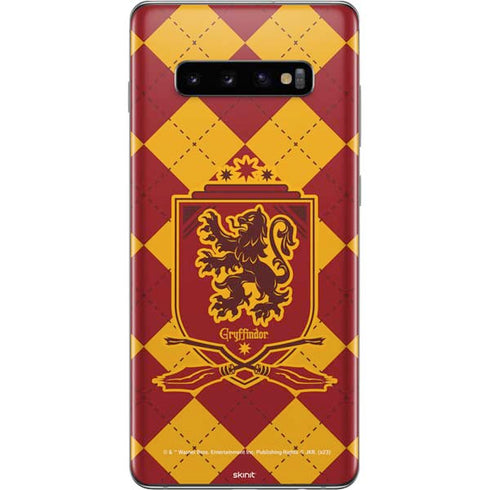 Wizarding Worlds Harry Potter Gryffindor Huse Crest Galaxy S10 Plus Skin