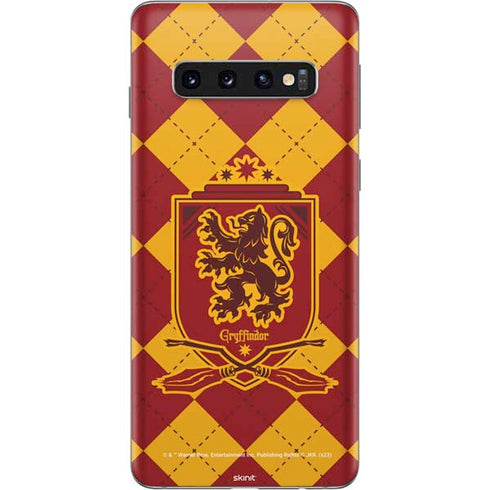Wizarding Worlds Harry Potter Gryffindor Huse Crest Galaxy S10 Skin