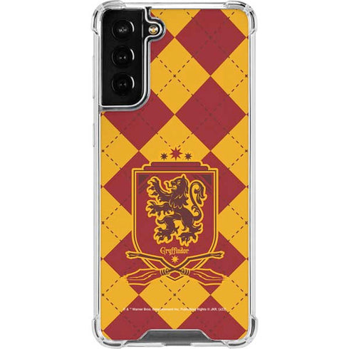 Wizarding Worlds Harry Potter Gryffindor Huse Crest Galaxy S21 FE Clear Case
