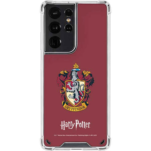 Wizarding World Harry Potter Gryffindor House Crest Galaxy S21 Ultra 5G Clear Case