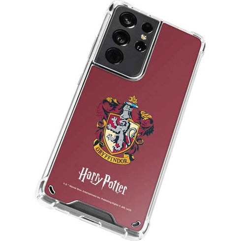 Wizarding World Harry Potter Gryffindor House Crest Galaxy S21 Ultra 5G Clear Case