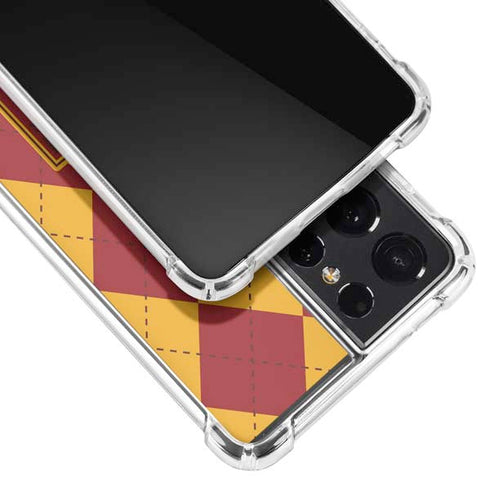 Wizarding Worlds Harry Potter Gryffindor Huse Crest Galaxy S21 Ultra 5G Clear Case