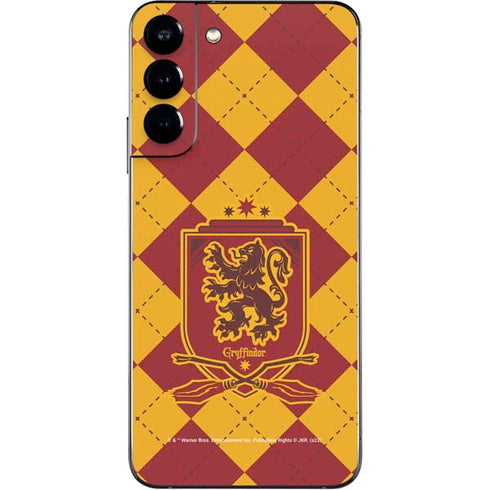Wizarding Worlds Harry Potter Gryffindor Huse Crest Galaxy S22 Plus Skin