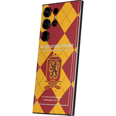 Wizarding Worlds Harry Potter Gryffindor Huse Crest Galaxy S23 Ultra Skin