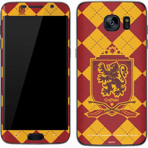 Wizarding Worlds Harry Potter Gryffindor Huse Crest Galaxy S7 Skin