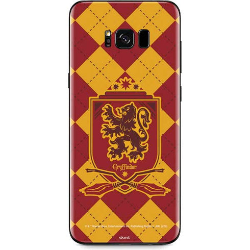 Wizarding Worlds Harry Potter Gryffindor Huse Crest Galaxy S8 Skin