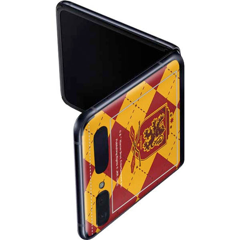 Wizarding Worlds Harry Potter Gryffindor Huse Crest Galaxy Z Flip Skin